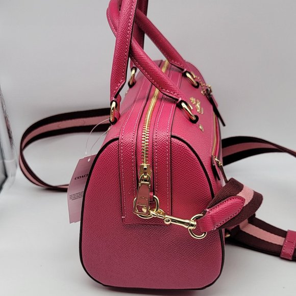 Coach Rowan Satchel C8286 Bold Pink Multi - Picture 3 of 8
